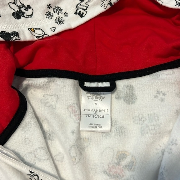 Disney Minnie Mouse All Over Print Sweatshirt Zipper Jacket Hoodie Size XL - Picture 5 of 12